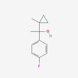 molecular formula C12H15FO B13407642 4-Fluoro-alpha-methyl-alpha-(1-methylcyclopropyl)benzyl alcohol CAS No. 73728-62-8