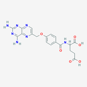 molecular formula C19H19N7O6 B13407698 10-Oxaaminopterin CAS No. 57963-55-0