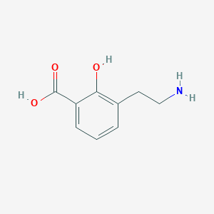 molecular formula C9H11NO3 B13407706 3-(2-Aminoethyl)-2-hydroxybenzoic acid 