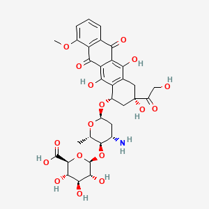 molecular formula C33H37NO17 B13407707 Epirubicin glucuronide CAS No. 92137-84-3