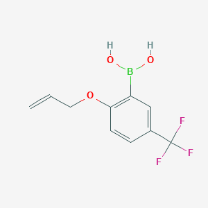 molecular formula C10H10BF3O3 B13407714 2-(Allyloxy)-5-(trifluoromethyl)benzeneboronic acid CAS No. 1162257-32-0