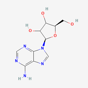 molecular formula C10H13N5O4 B13407722 (2R,5R)-2-(6-aminopurin-9-yl)-5-(hydroxymethyl)oxolane-3,4-diol 