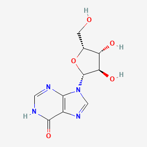 molecular formula C10H12N4O5 B13407767 9-[(2R,3R,4R,5R)-3,4-dihydroxy-5-(hydroxymethyl)oxolan-2-yl]-3H-purin-6-one 