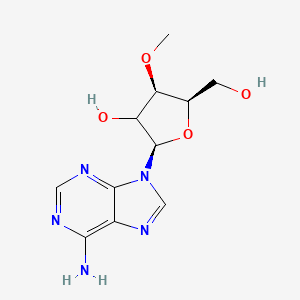 molecular formula C11H15N5O4 B13407775 (2R,4R,5R)-2-(6-aminopurin-9-yl)-5-(hydroxymethyl)-4-methoxyoxolan-3-ol 