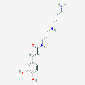molecular formula C16H25N3O3 B13407850 N8-Caffeoylspermidine 