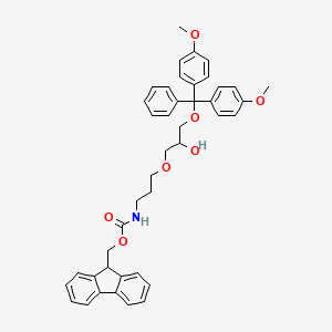 molecular formula C42H43NO7 B13407854 Fmoc-aminopropyloxy-3-DMT-glycerol 