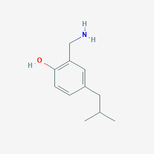 molecular formula C11H17NO B13407856 2-Aminomethyl-4-(2-methylpropyl)-phenol 
