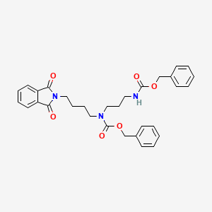 molecular formula C31H33N3O6 B13407857 Benzyl (3-(((Benzyloxy)carbonyl)amino)propyl)(4-(1,3-dioxoisoindolin-2-yl)butyl)carbamate 