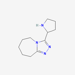 3-pyrrolidin-2-yl-6,7,8,9-tetrahydro-5H-[1,2,4]triazolo[4,3-a]azepine