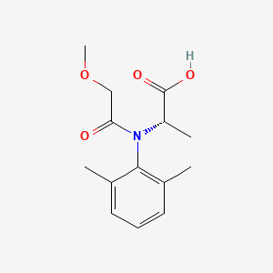 molecular formula C14H19NO4 B13407924 Alanine, N-(2,6-dimethylphenyl)-N-(methoxyacetyl)- CAS No. 75596-99-5