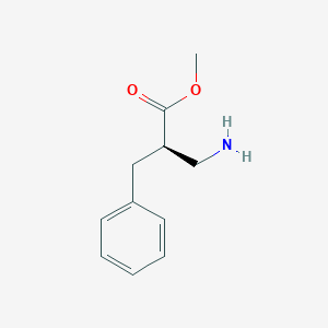 molecular formula C11H15NO2 B13407942 methyl (2R)-3-amino-2-benzylpropanoate 