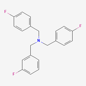 molecular formula C21H18F3N B13407951 Tri(4-fluorobenzyl)amine 