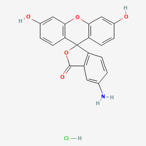 molecular formula C20H14ClNO5 B13407976 Fluoresceinamine hydrochloride 
