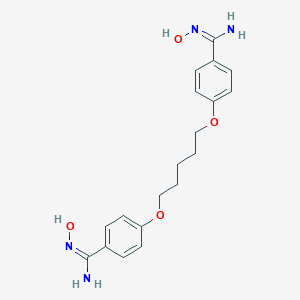 molecular formula C₁₉H₂₄N₄O₄ B134080 Pentamidine Diamidoxime CAS No. 101689-95-6