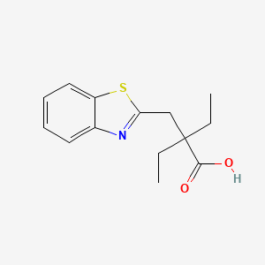 2-(1,3-Benzothiazol-2-ylmethyl)-2-ethylbutanoic acid
