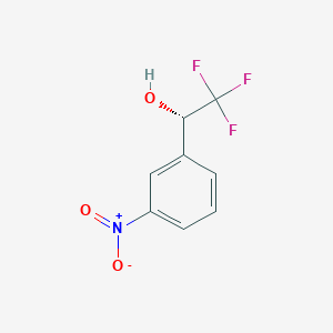 molecular formula C8H6F3NO3 B13408058 (1S)-2,2,2-trifluoro-1-(3-nitrophenyl)ethanol CAS No. 72522-42-0