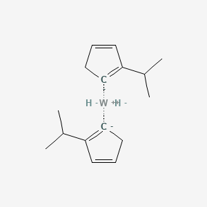 molecular formula C16H24W-2 B13408080 Bis(i-propylcyclopentadienyl)tungsten dihydride 
