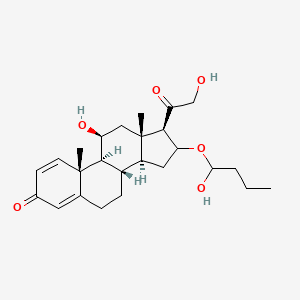 molecular formula C25H36O6 B13408143 S-budesonide 