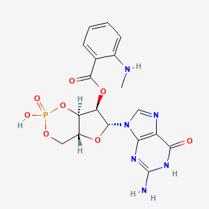 molecular formula C18H19N6O8P B13408201 Mant-cgmp CAS No. 83707-15-7