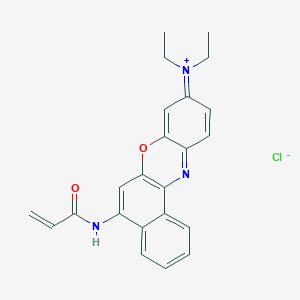 molecular formula C23H22ClN3O2 B13408224 Nile blue acrylamide 