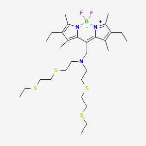 molecular formula C30H50BF2N3S4 B13408273 Coppersensor 1 