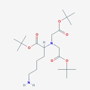 molecular formula C22H42N2O6 B13408292 N-(5-Amino-1-carboxypentyl)iminodiacetic Acid Tri-t-butyl Ester 