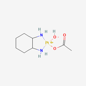 molecular formula C8H18N2O3Pt+2 B13408295 trans-1,2-Cyclohexanediamine Platinum Complex 