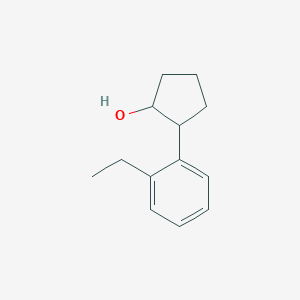 molecular formula C13H18O B13408365 trans-2-(2-Ethylphenyl)cyclopentanol 