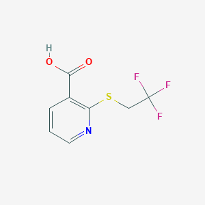 2-[(2,2,2-Trifluoroethyl)sulfanyl]pyridine-3-carboxylic acid