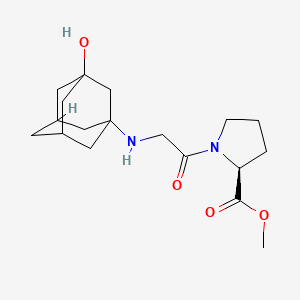 molecular formula C18H28N2O4 B13408447 N-(Methyl Acetyl-L-prolinate)-1-amino-3-adamantanol 