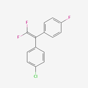 molecular formula C14H8ClF3 B13408465 1-[2,2-Difluoro-1-(4-chlorophenyl)vinyl]-4-fluorobenzene 