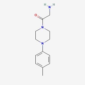 molecular formula C13H19N3O B13408507 2-Amino-1-[4-(4-methylphenyl)piperazin-1-yl]ethan-1-one 
