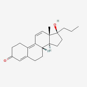 molecular formula C21H28O2 B13408518 Propyltrenbolone 