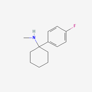 molecular formula C13H18FN B13408552 1-(p-Fluorophenyl)-N-methylcyclohexylamine CAS No. 78987-76-5