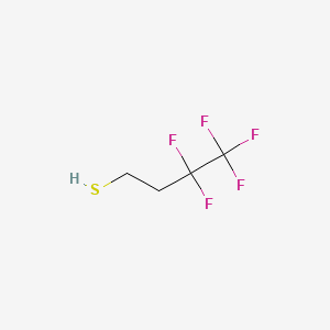 molecular formula C4H5F5S B13408560 Thiols, C4-10, gamma-omega-perfluoro CAS No. 68140-19-2