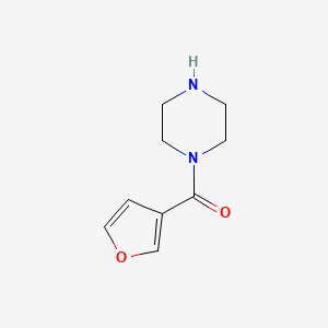 molecular formula C9H12N2O2 B1340860 1-(3-呋喃甲酰基)哌嗪 CAS No. 885326-62-5