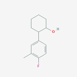 molecular formula C13H17FO B13408648 trans-2-(4-Fluoro-3-methylphenyl)cyclohexanol 