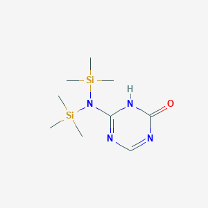 molecular formula C9H20N4OSi2 B13408653 N-(trimethylsilyl)-4-(trimethylsilyloxy)-1,3,5-triazin-2-amine 
