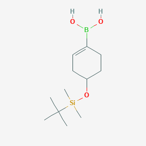 molecular formula C12H25BO3Si B13408710 4-(Tert-butyldimethylsilyloxy)cyclohex-1-enylboronic acid 