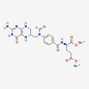 molecular formula C20H21N7Na2O7 B13408743 10-Formyl-5,6,7,8-tetrahydro Folic Acid Disodium Salt (Technical Grade) 