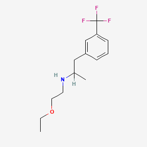 molecular formula C14H20F3NO B13408781 N-(2-Ethoxyethyl)-alpha-methyl-m-trifluoromethylphenethylamine CAS No. 74051-18-6