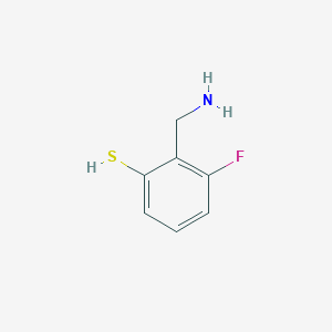 molecular formula C7H8FNS B13408831 2-(Aminomethyl)-3-fluorobenzenethiol CAS No. 777825-22-6