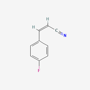 molecular formula C9H6FN B13408866 Benzene, 1-fluoro-4-(2-cyanoethenyl)-, (Z)- 