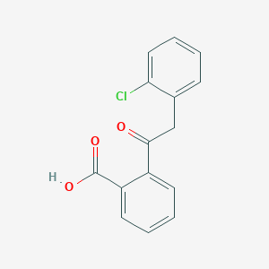 molecular formula C15H11ClO3 B13408889 2-[(2-Chlorophenyl)acetyl]benzoic acid 