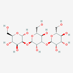 molecular formula C18H32O16 B13408989 O-alpha-D-Mannopyranosyl-(1->3)-O-alpha-D-mannopyranosyl-(1->2)-alpha-D-mannopyranose CAS No. 6817-81-8