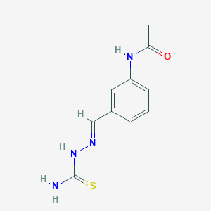 molecular formula C10H12N4OS B13409133 N-{3-[(1Z)-[(carbamothioylamino)imino]methyl]phenyl}acetamide 