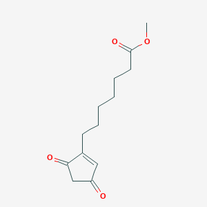 molecular formula C13H18O4 B13409184 Methyl 7-(3,5-dioxocyclopent-1-EN-1-YL)heptanoate CAS No. 91411-01-7