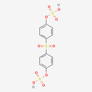 molecular formula C12H10O10S3 B13409208 Bisphenol S Disulfate 