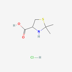 molecular formula C6H12ClNO2S B1340921 2,2-Dimethylthiazolidine-4-carboxylic acid hydrochloride CAS No. 19291-01-1