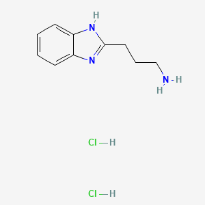molecular formula C10H15Cl2N3 B1340922 3-(1H-苯并咪唑-2-基)丙胺二盐酸盐 CAS No. 88765-77-9